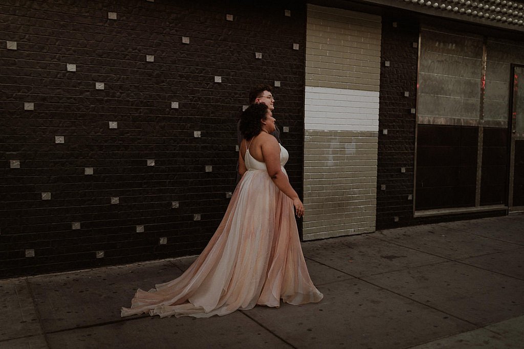 Bride and groom documentary portraits Las Vegas elopement