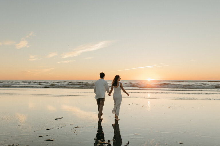 Sunset Cannon Beach Couples Photoshoot | Ecola State Park