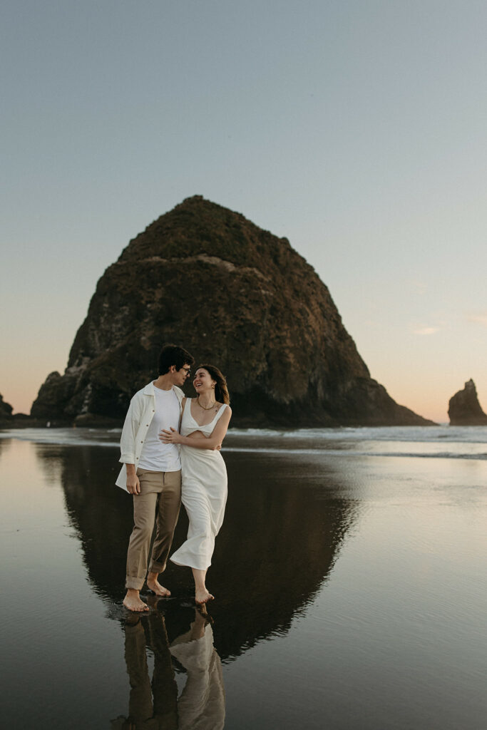 sunset Cannon beach couples session