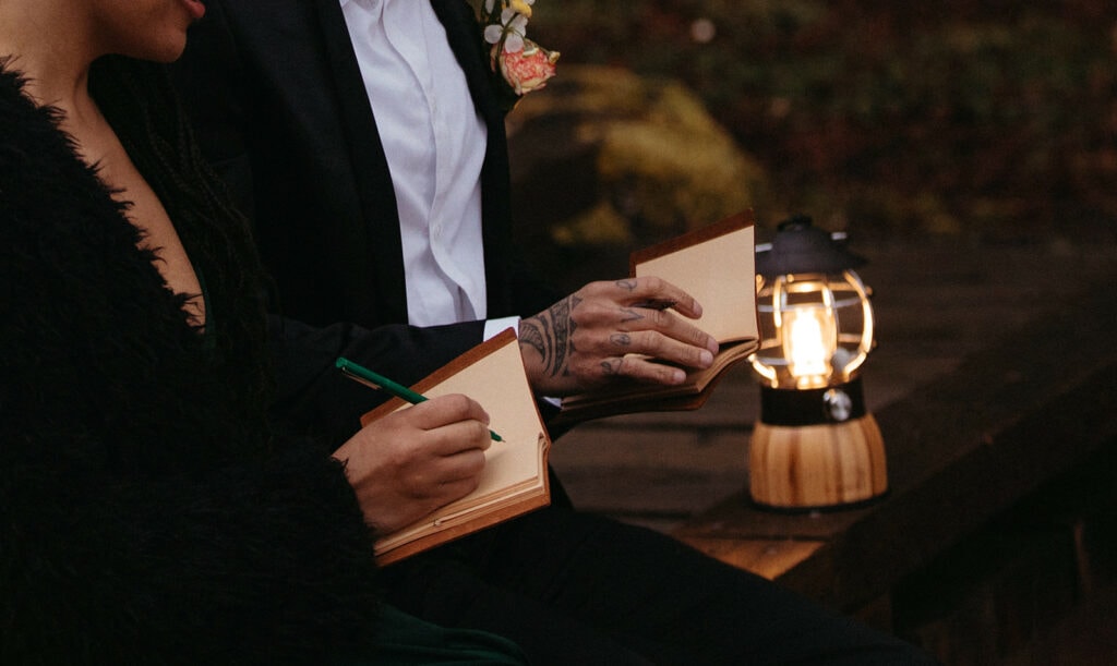 moody forest elopement