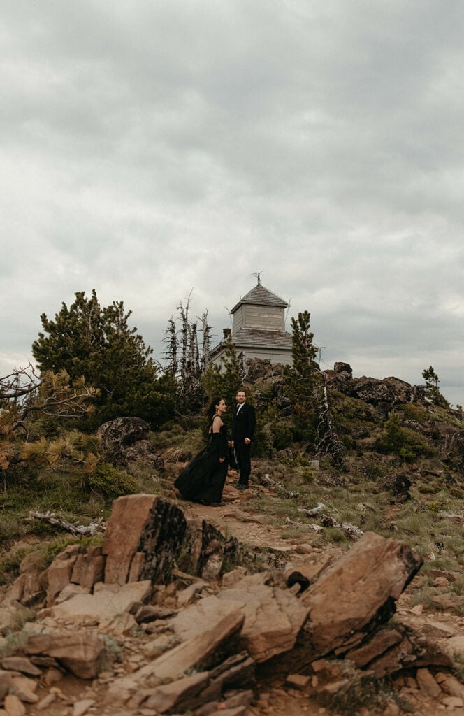 A mountain elopement location at Black Butte in Oregon