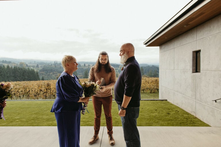 A Winery Elopement Experience Through Oregon Vineyards